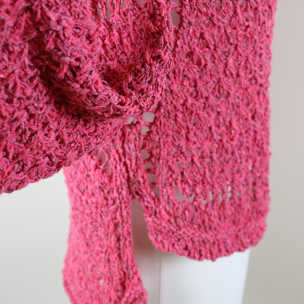 Free People Coral Knit Topper Size Small - Picture 7 of 8